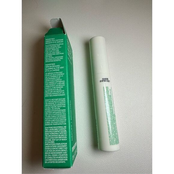 innisfree Green Tea Caffeine Bright-Eye Serum 10ml/.33oz - Picture 2 of 5